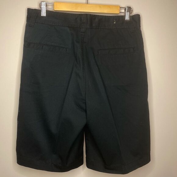 nobo- Black Flat Front Shorts w/Grey Text on Leg - Picture 2 of 2